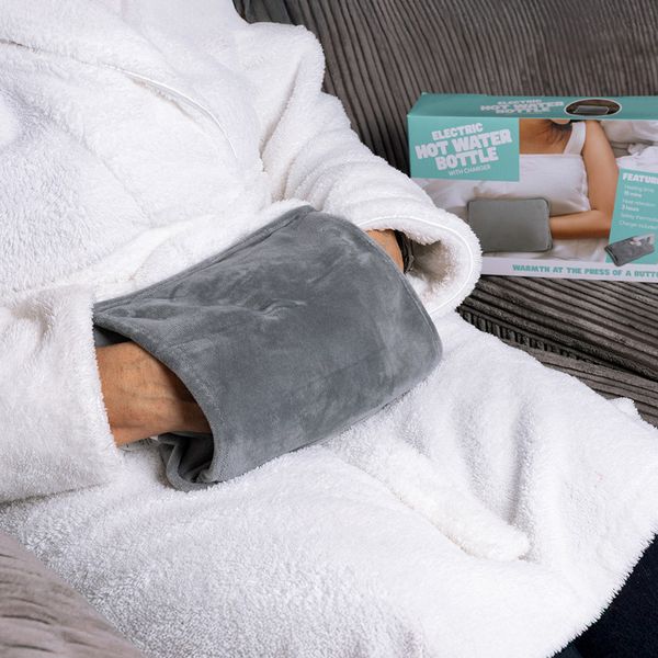 Electric Hot Water Bottle with Charger