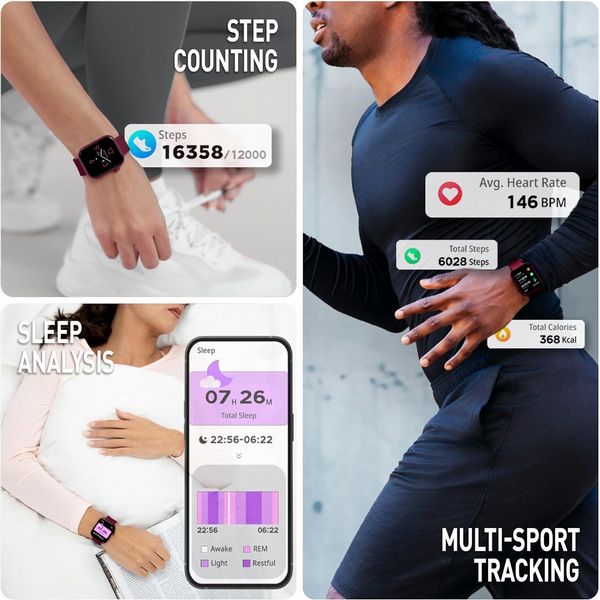 Reflex Active Spectra AMOLED Calling Smart Berry Strap Watch