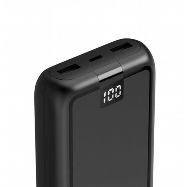 Hama Performance 20 20000mAh Fast Charge Powerbank, 2x USB-A, USB-C, LED Capacity Indicator, Grey