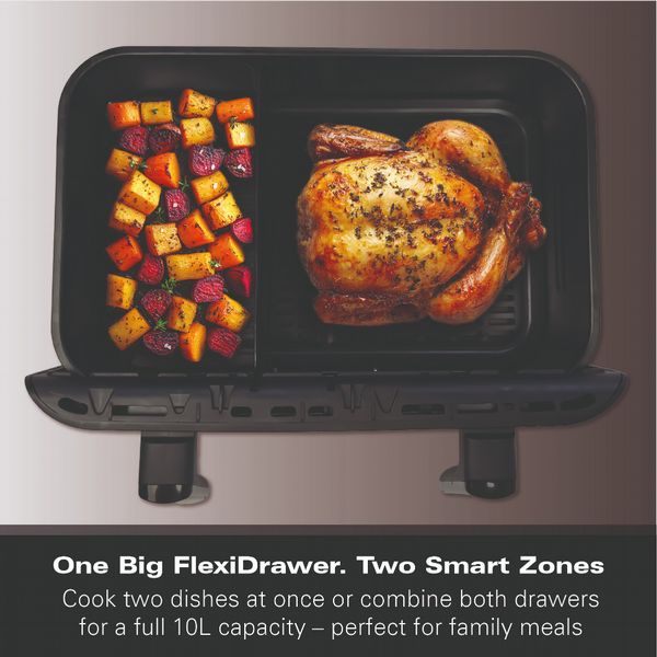 Hamilton Beach 10L FlexiZone Dual Drawer Air Fryer