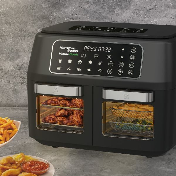Hamilton Beach Visioncook Dual Airfryer, Digital Airfryer Oven - 11L
