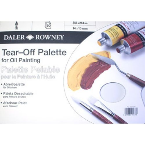 Daler Rowney Yellow Parchment Tear Off Palette 14x10� 50 sheets
