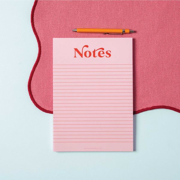 Pink & Red A5 Notepad