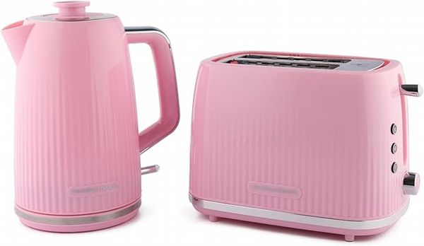 Hamilton Beach Miami Kettle and 2 Slot Toaster Flamingo Pink