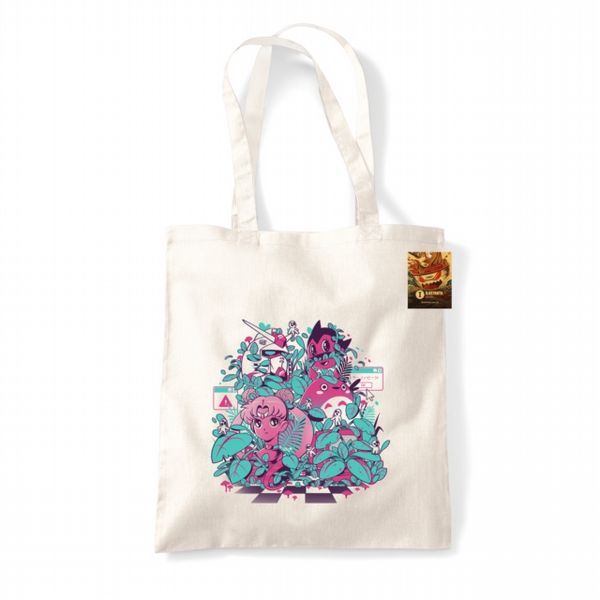 Ilustrata (Anime Wave) Natural Tote Bag