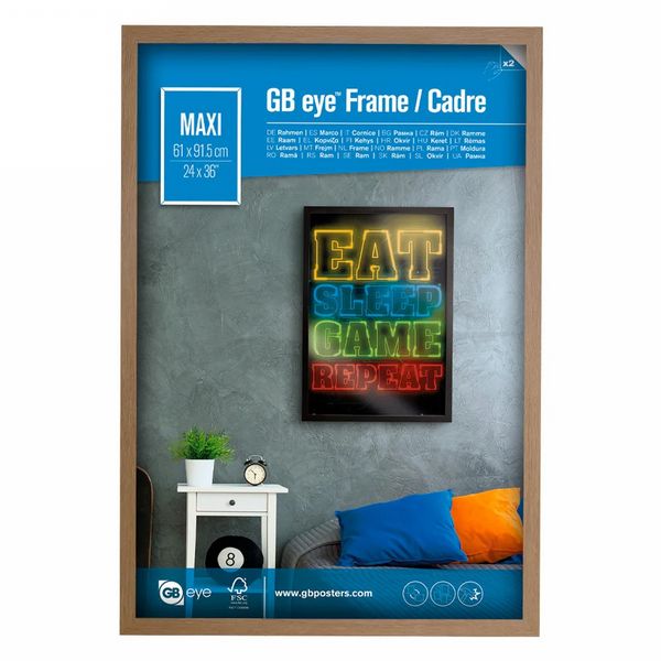  GB Eye Contemporary Wooden Oak Picture Frame - Maxi - 61 x 91.5cm / 24 x...