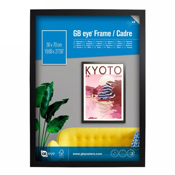GB Eye Contemporary Wooden Black Picture Frame - 50 x 70cm