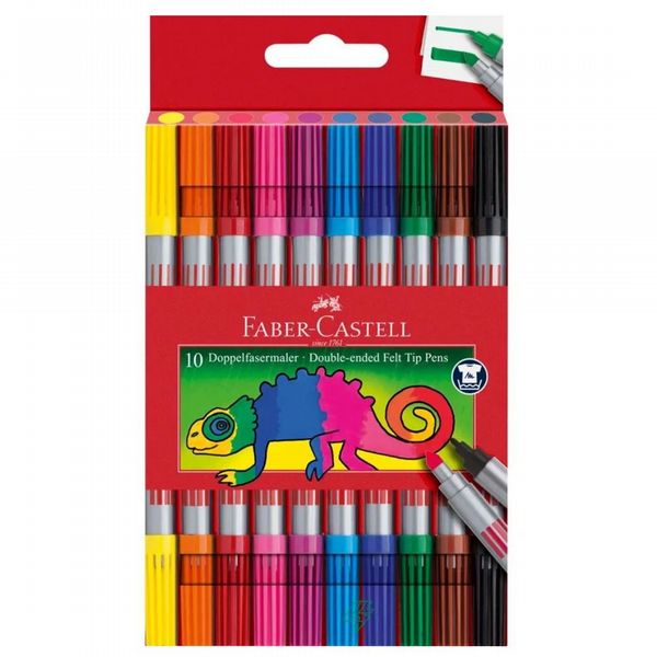 Faber Castell: Double-ended Felt Tip Pens: Pack of 10