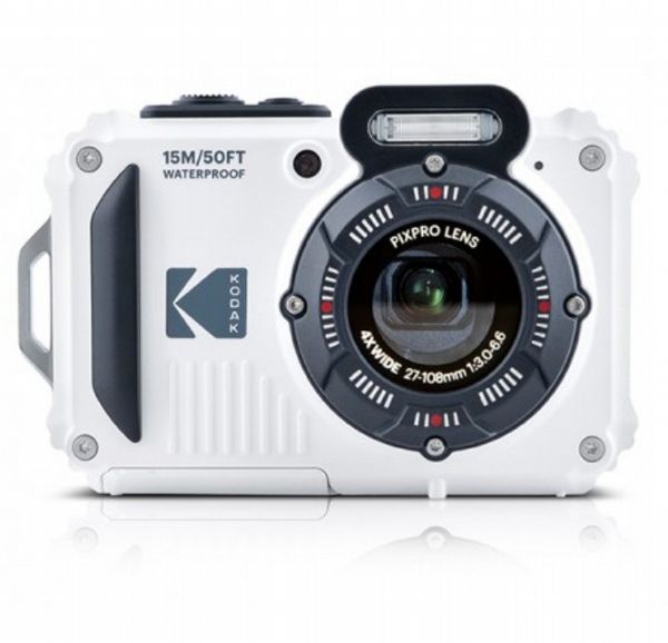 KODAK Pixpro WPZ2 - Compact Digital Camera 16M Pixels, Waterproof to 15m-White